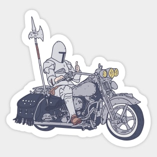 Biker Gang - Motorbike Knight - Chivalry Chopper Sticker